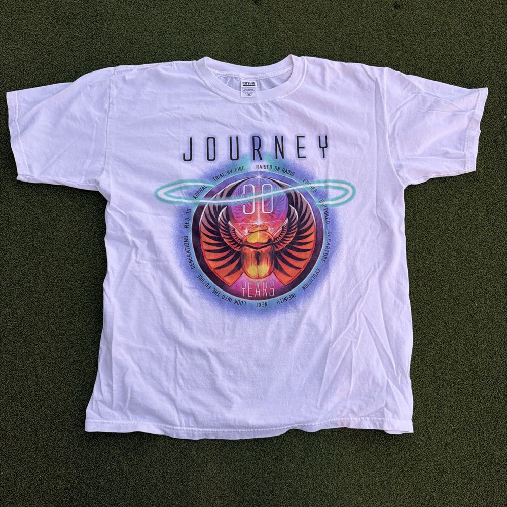 '05 Journey 30th Anniversary Concert Tour Shirt - Size Men's XL